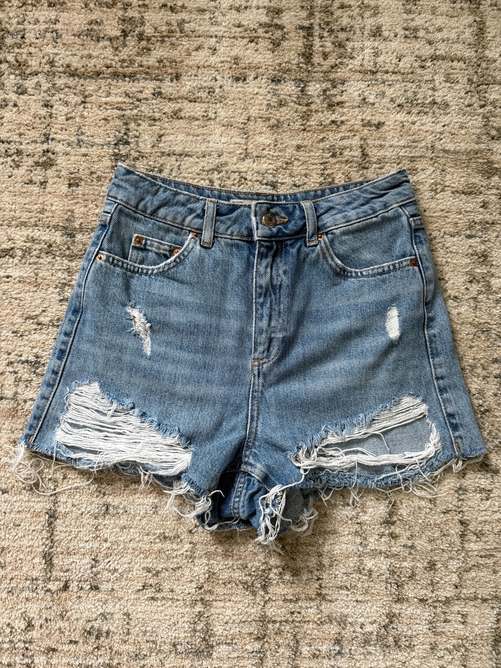 Topshop Moto Mom Denim Shorts | 4